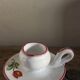 Vintage tulip earthenware cellar rat candle holder