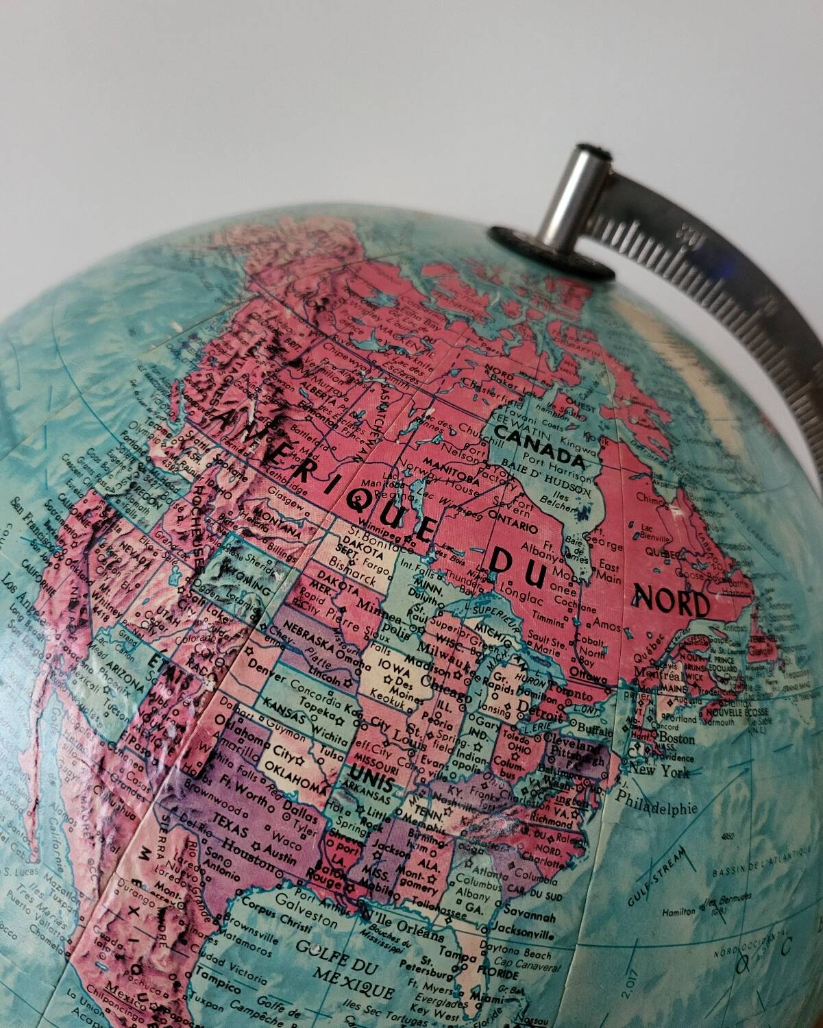 Earth globe scan stereo globe relief