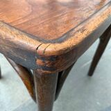 Art Deco curved wooden café chair, 1930s