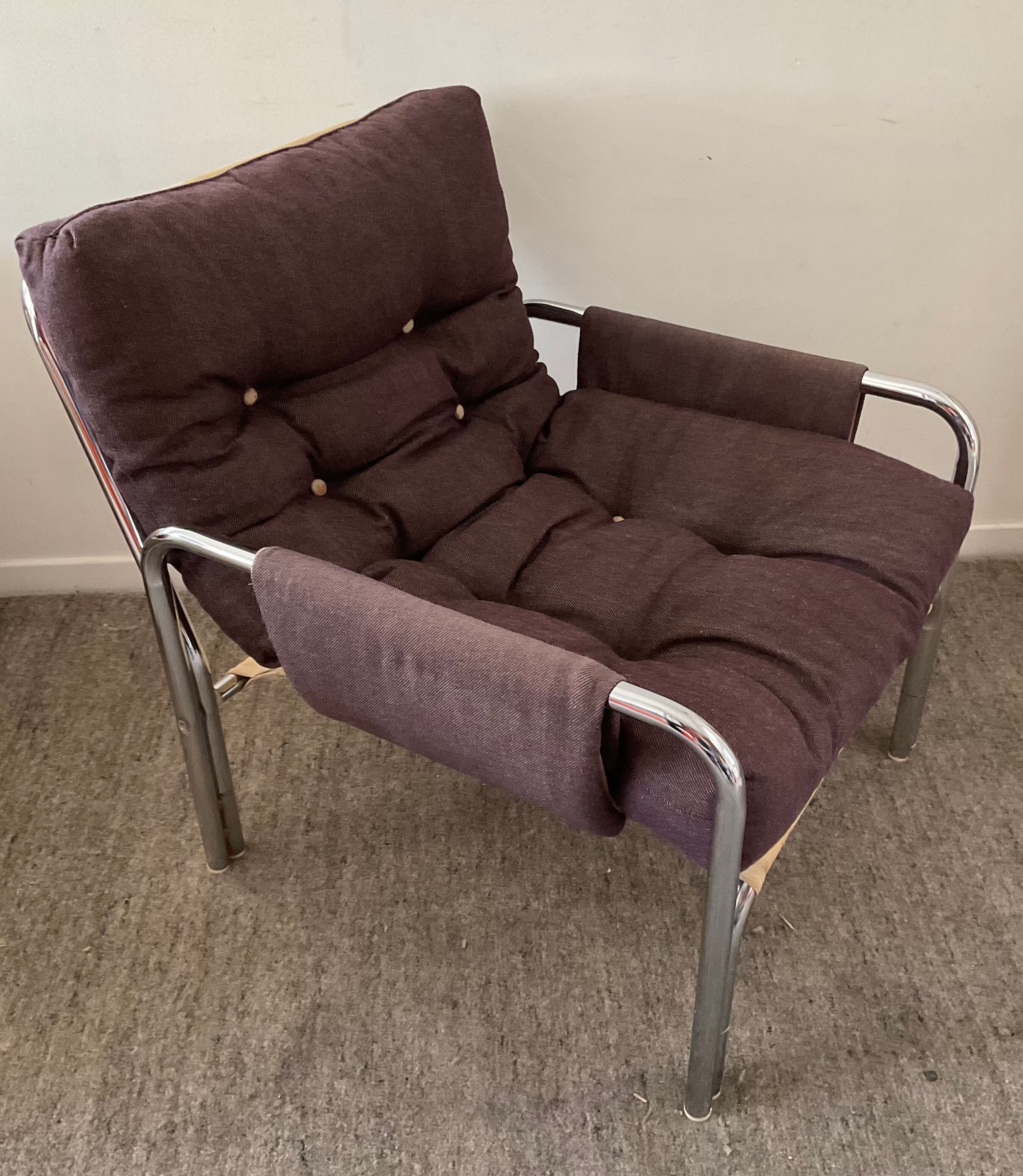 Vintage armchair Bauhaus style 70s