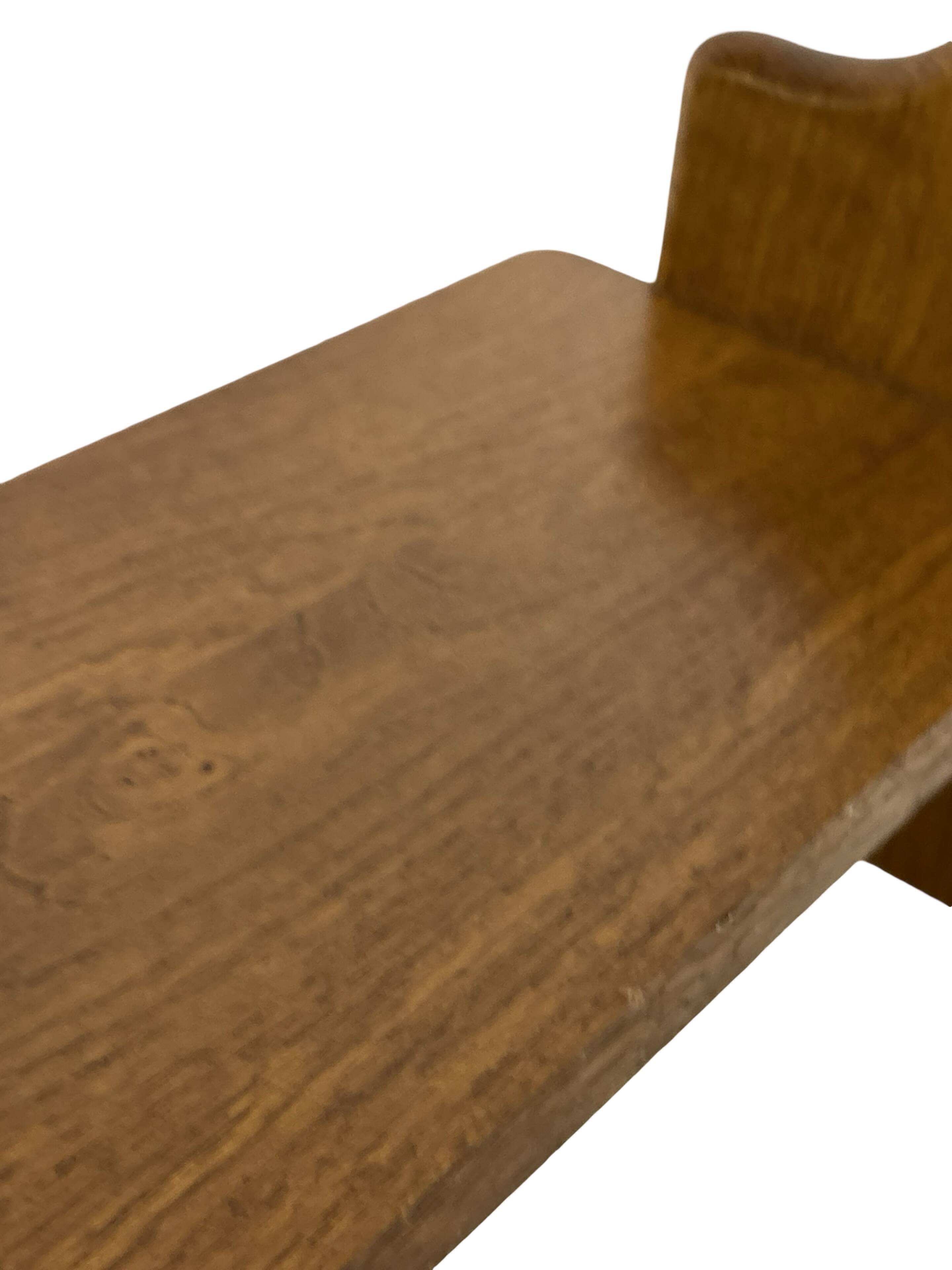 Ensemble vintage de 3 étagères murales en chêne, style minimaliste