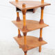 Wooden corner shelf