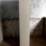 Former window buffet - aged white patina