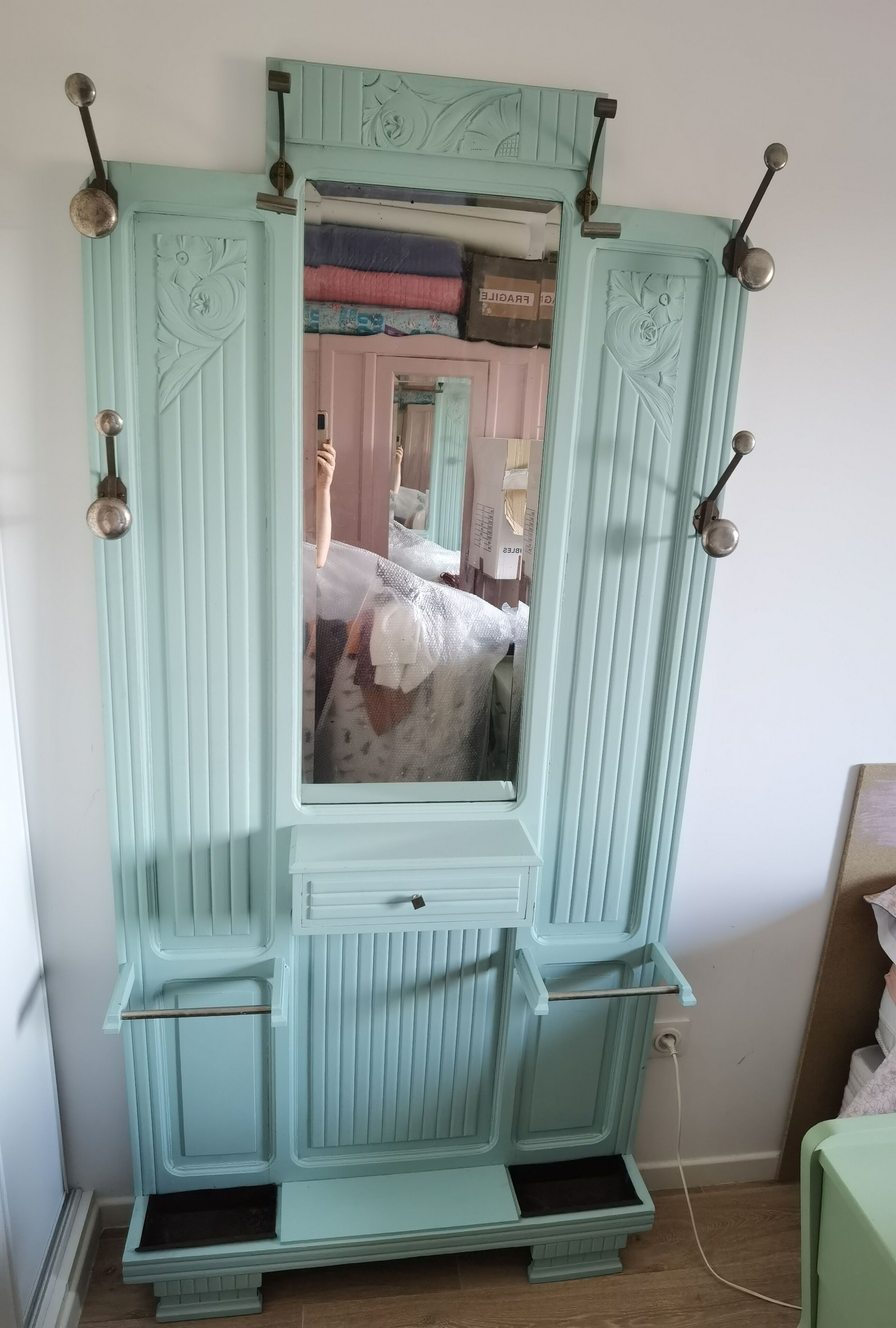 Coat rack art deco cloakroom