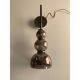 Set of Two Contemporary Smoked in Black Nickel Wall Sconces