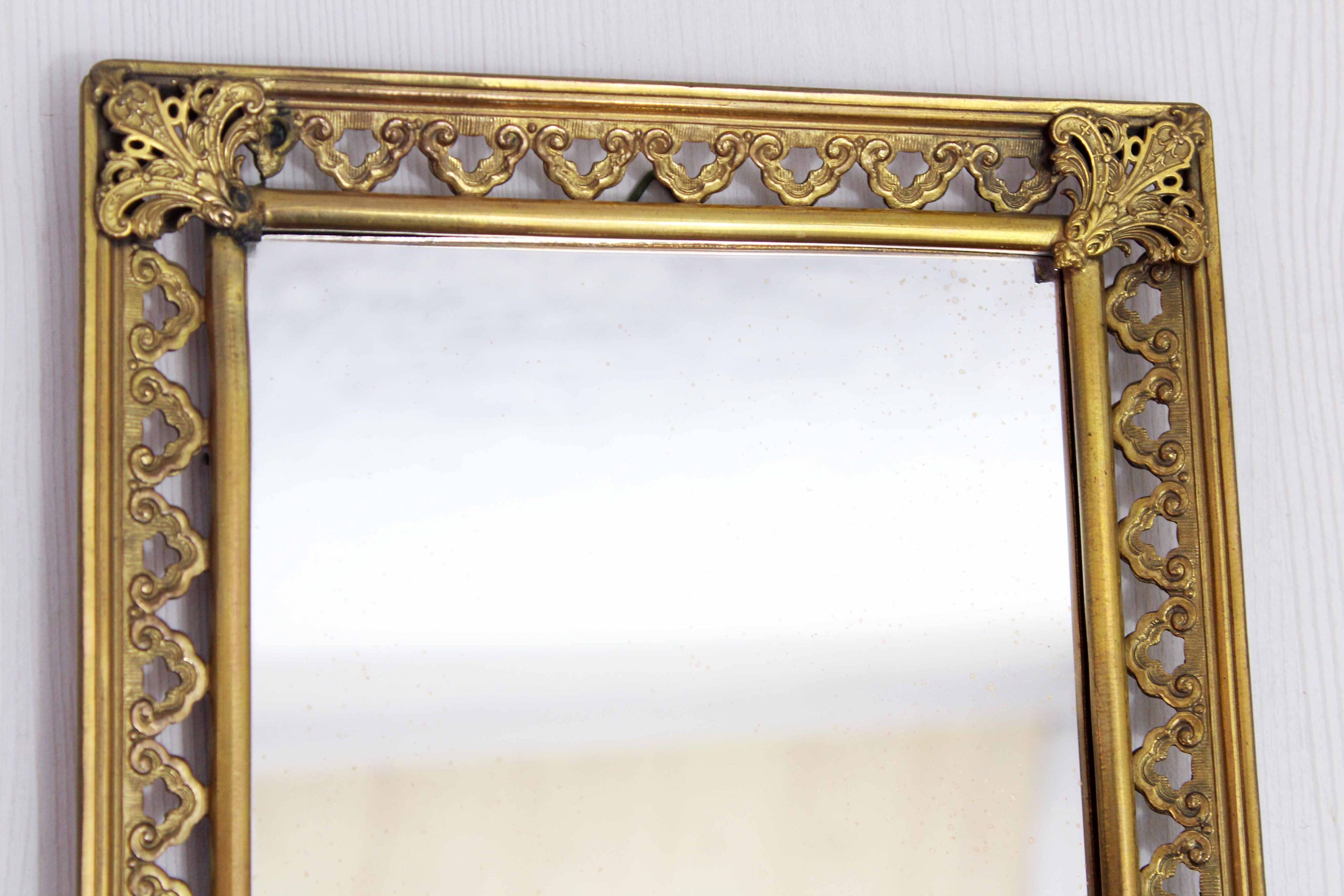 Miroir en laiton des années 60