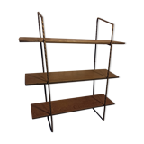Shelf string iron and wood 3 trays