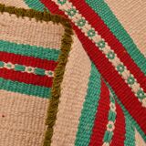 2x10 Striped Pattern Red Green Kilim Runner Rug, 79x323Cm