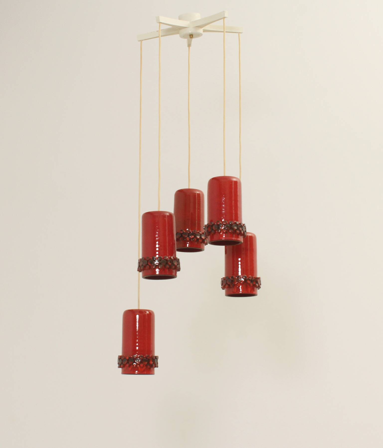 Ceralux cascade lamp by Hans Welling for Ceramano, Germany, 1960s