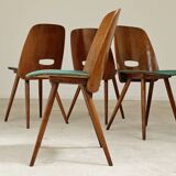Set of 4 Lollipop chairs by Frantisek Jirak for Tatra 1960