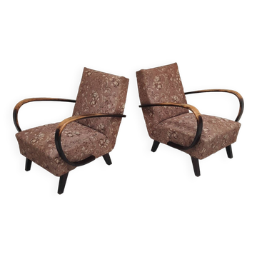 Paire de fauteuils art déco type C par Jindrich Halabala