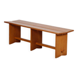 Vintage pine bench, 20th-century work.