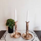 Copper candlesticks, vintage French, candlesticks, 40s