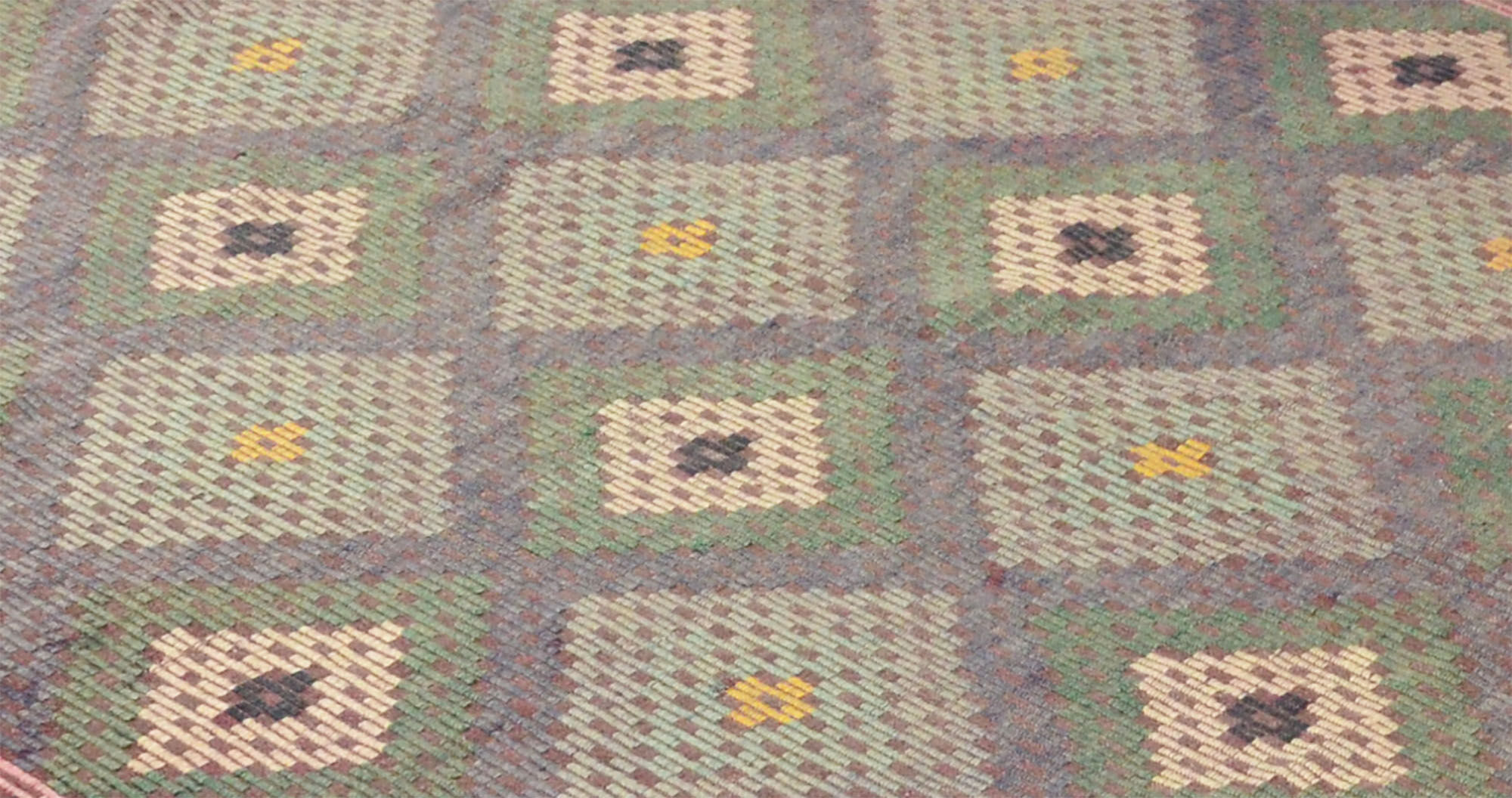 Anatolian handmade kilim rug 295 cm x 192 cm