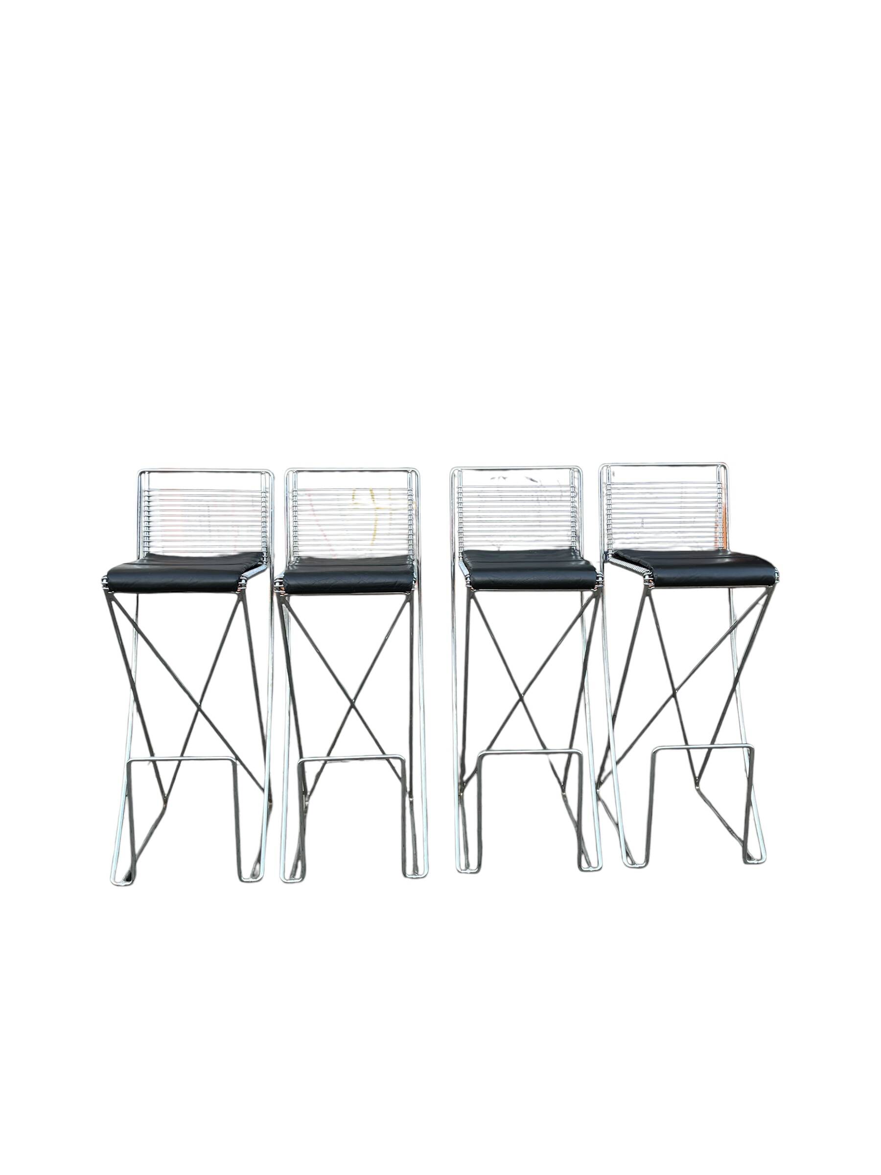 4 tabourets de bar par Till Behrens pour Shlubach