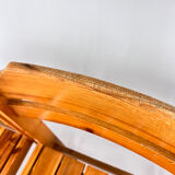 Set of 4 Vintage Pine Chairs, France, 1970s