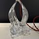 Sculpted crystal lamp base