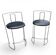 2 x Gaja stool by Kazuhide Takahama for Simon Gavina / black leather