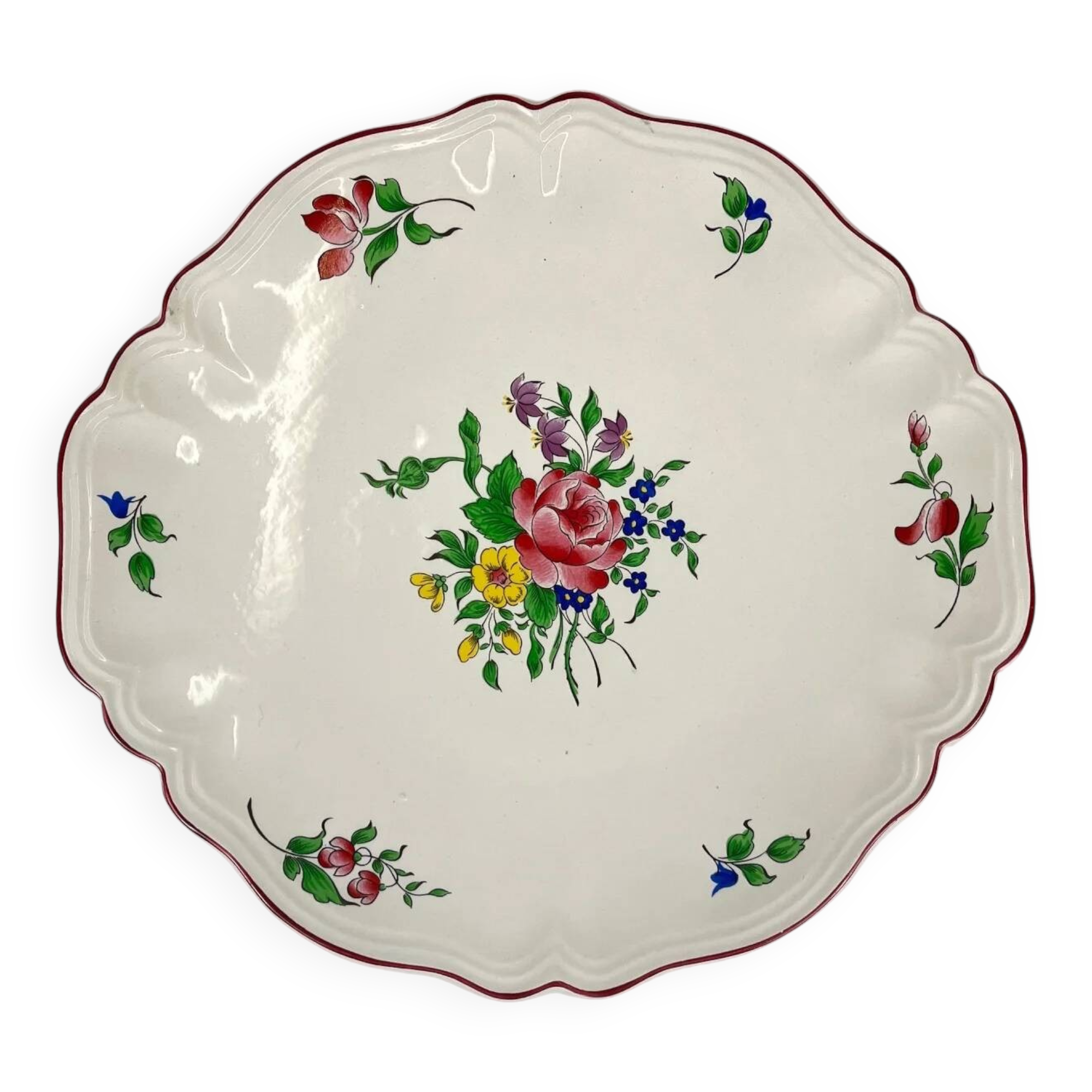 Fluted plate model Réverbère by KG Lunéville