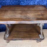 20th century folk art work: Rare serving cart