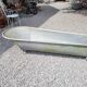 Old zinc bathtub