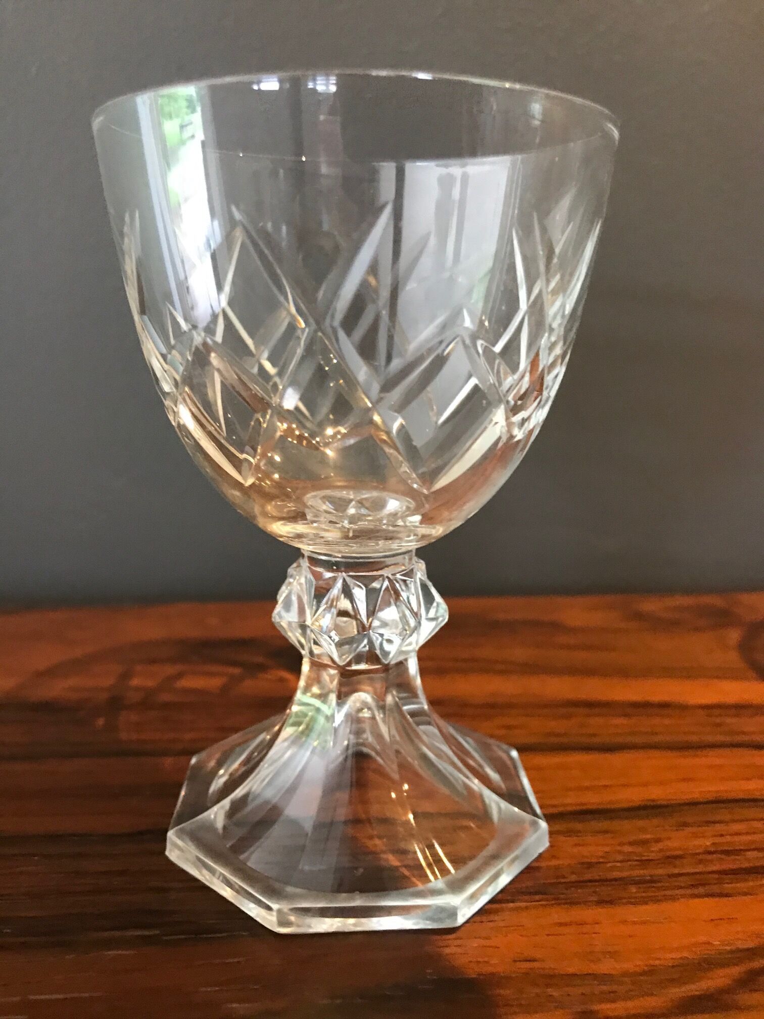 12 crystal glasses Val Saint Lambert model Yale
