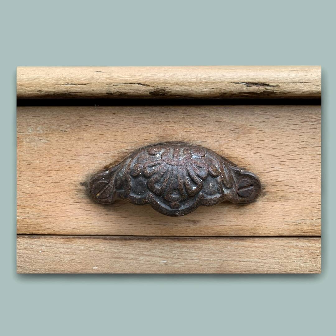 Raw wood farm table 1920