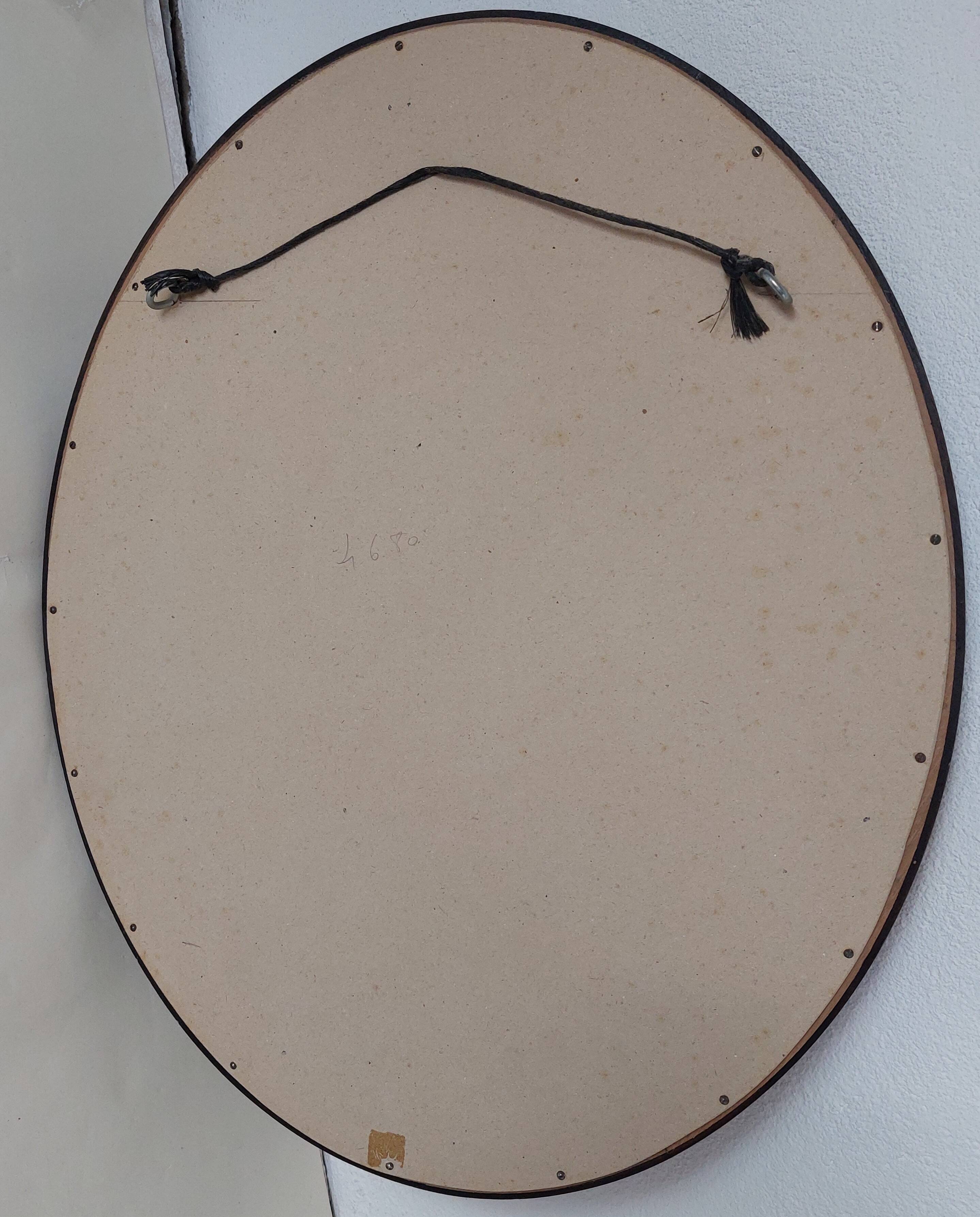 Vintage oval mirror