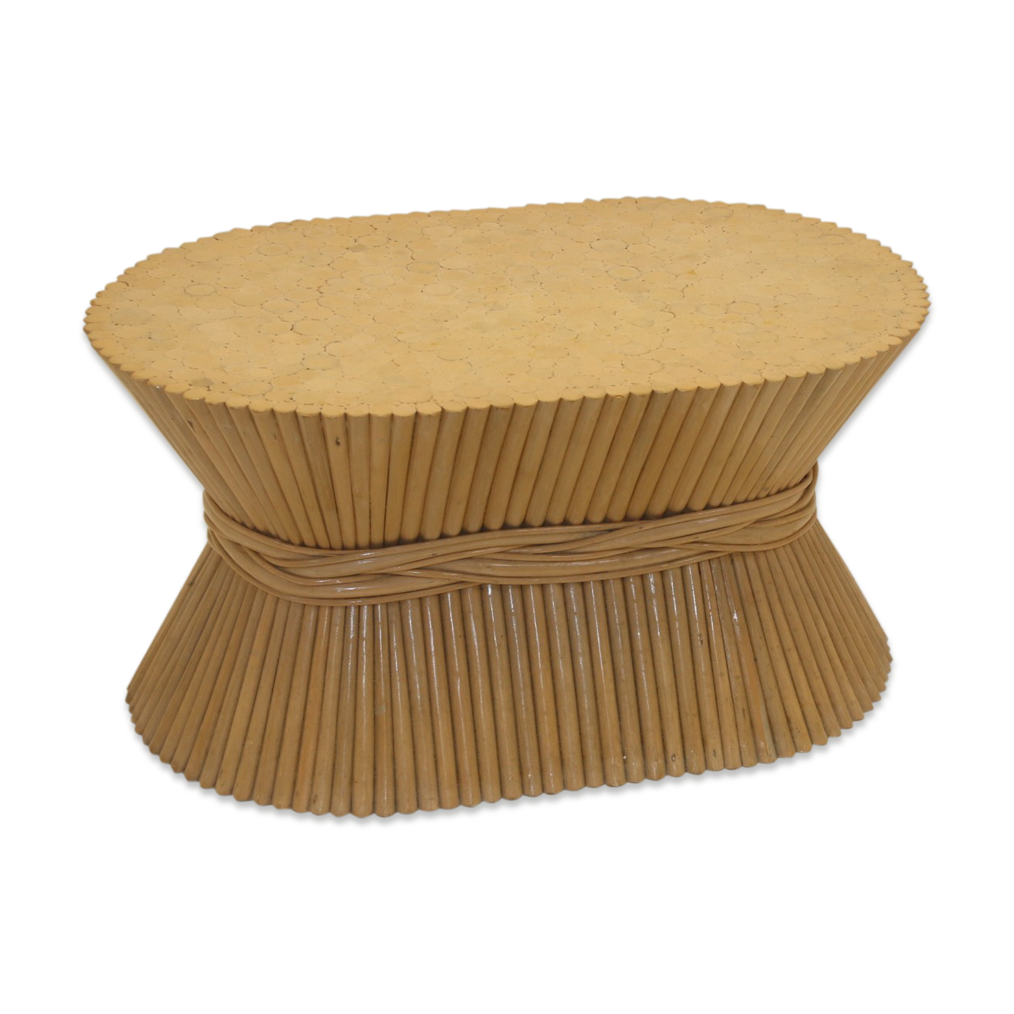 Bamboo coffee table made by McGuire