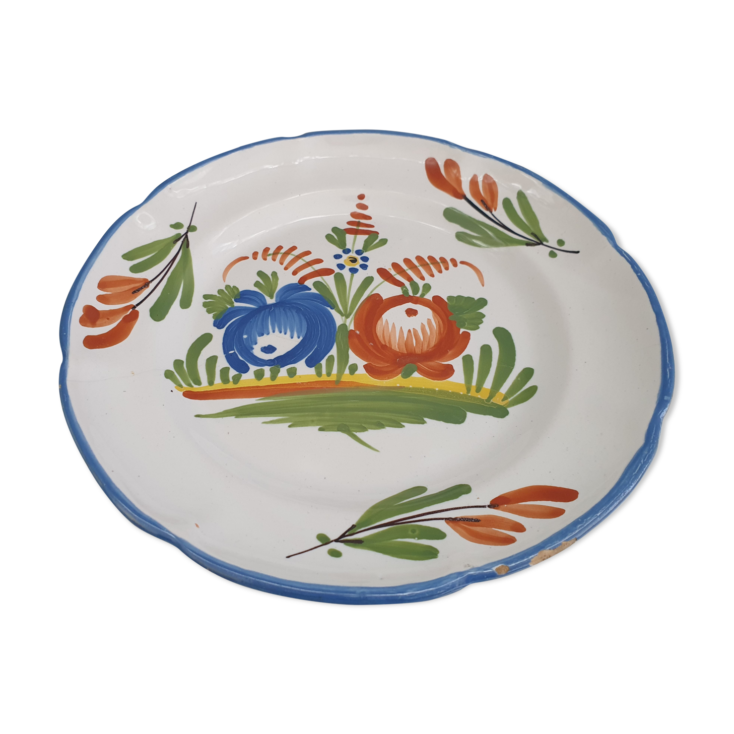 Old ceramic plate from the east Les Islettes