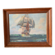 Oil painting on marine panel