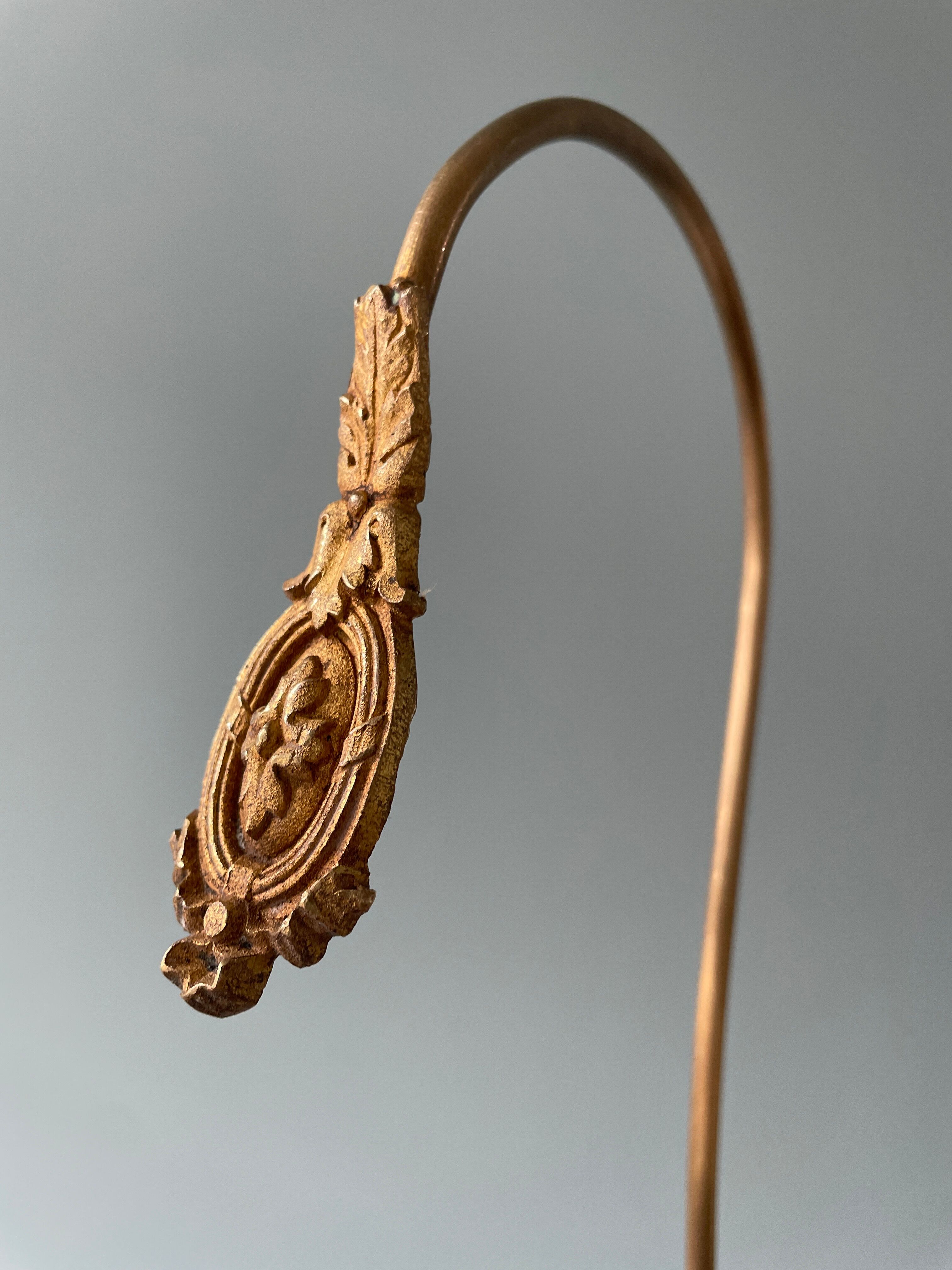 Pair of Napoleon III gilt bronze tiebacks