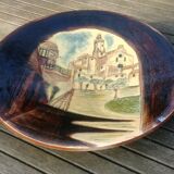 Large glazed ceramic fruit dish/cup signed on the back "Puigdemont" 60s/70s