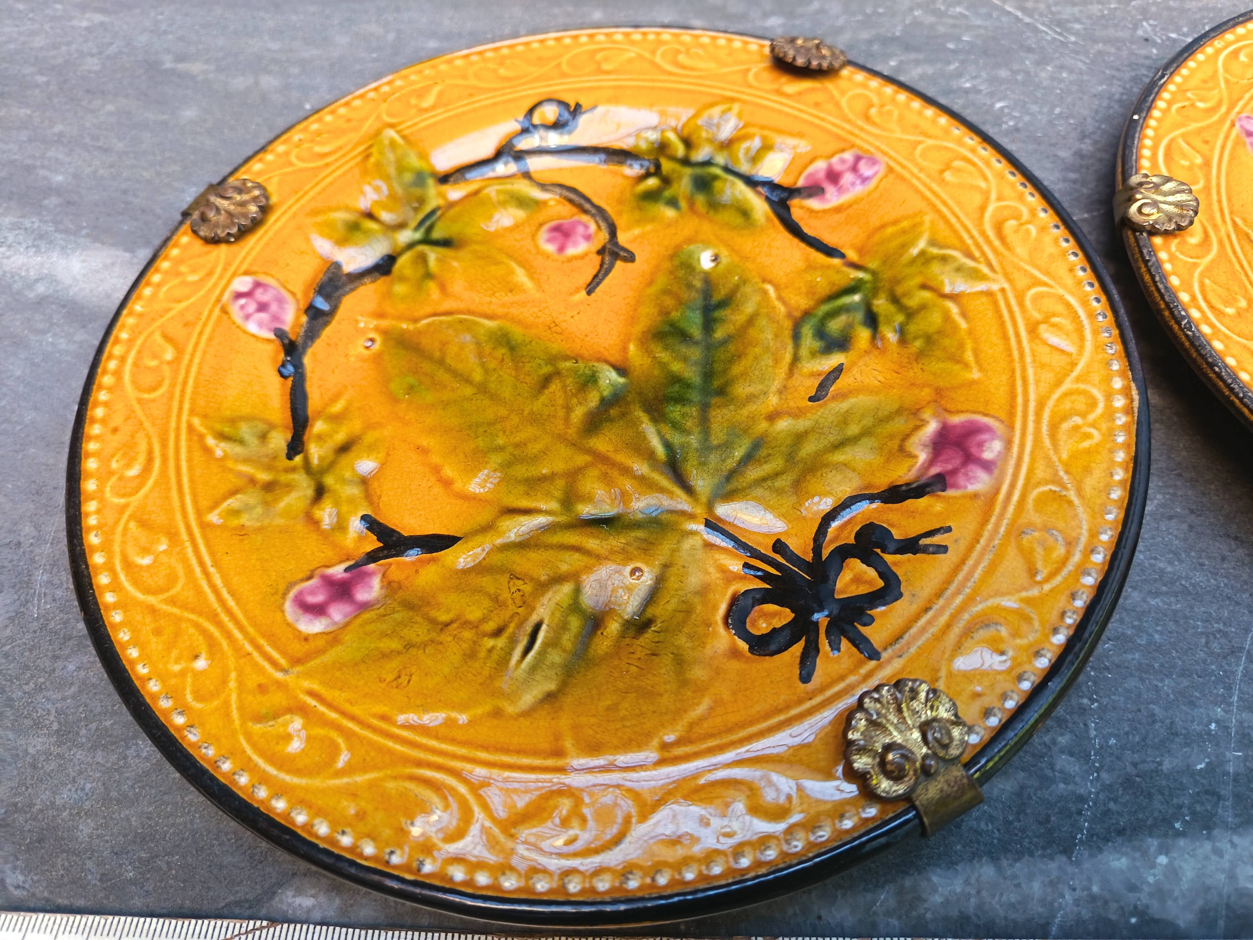 Antique slipware plates