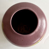 Art Deco earthenware vase signed Simone Larrieu
