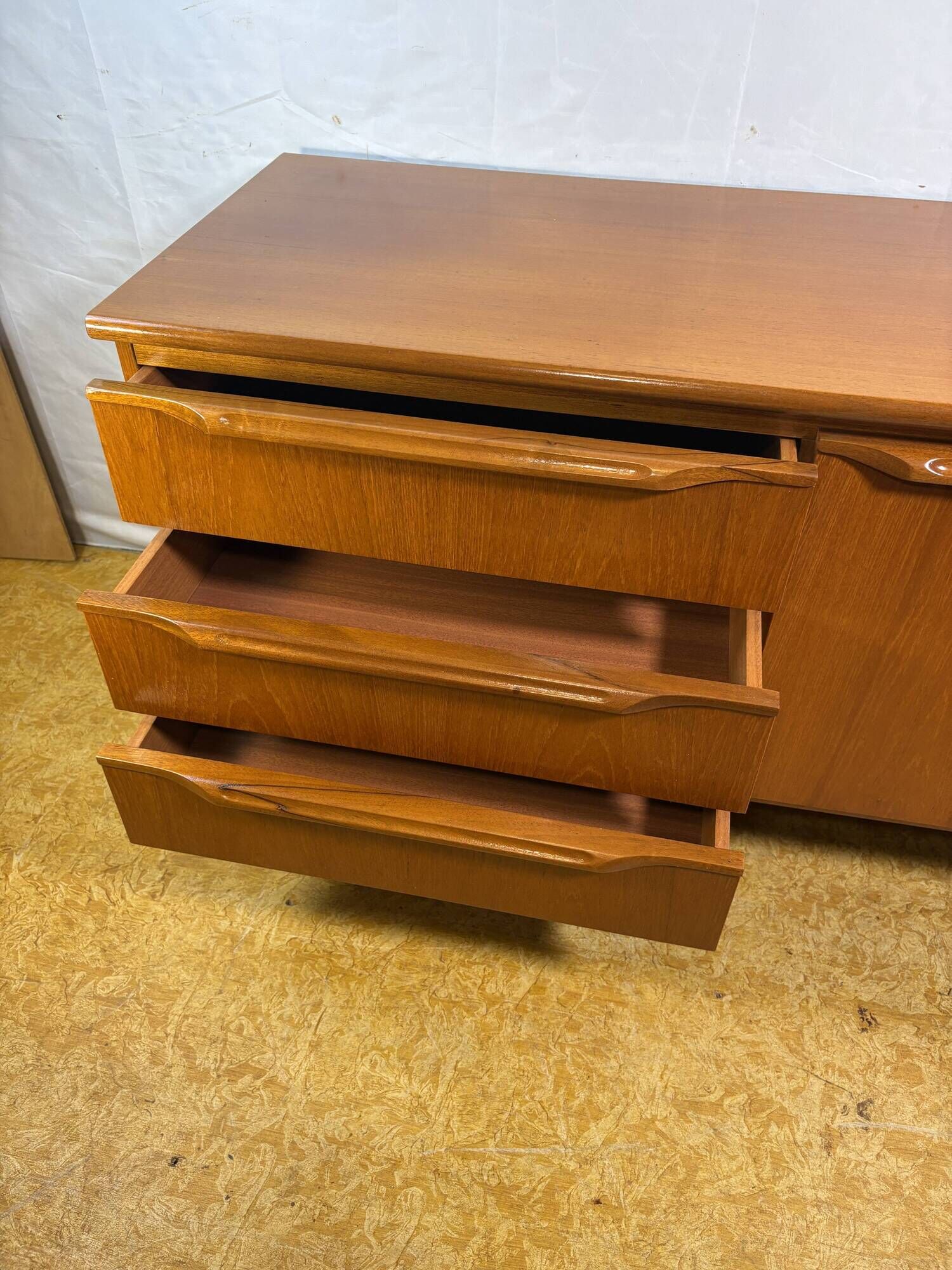 Mid Century Retro Vintage J.S. Sakol Teak Sideboard – 1960s–1970s  Scandina