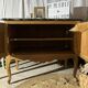 Buffet 2 doors in solid cherry louis XV style