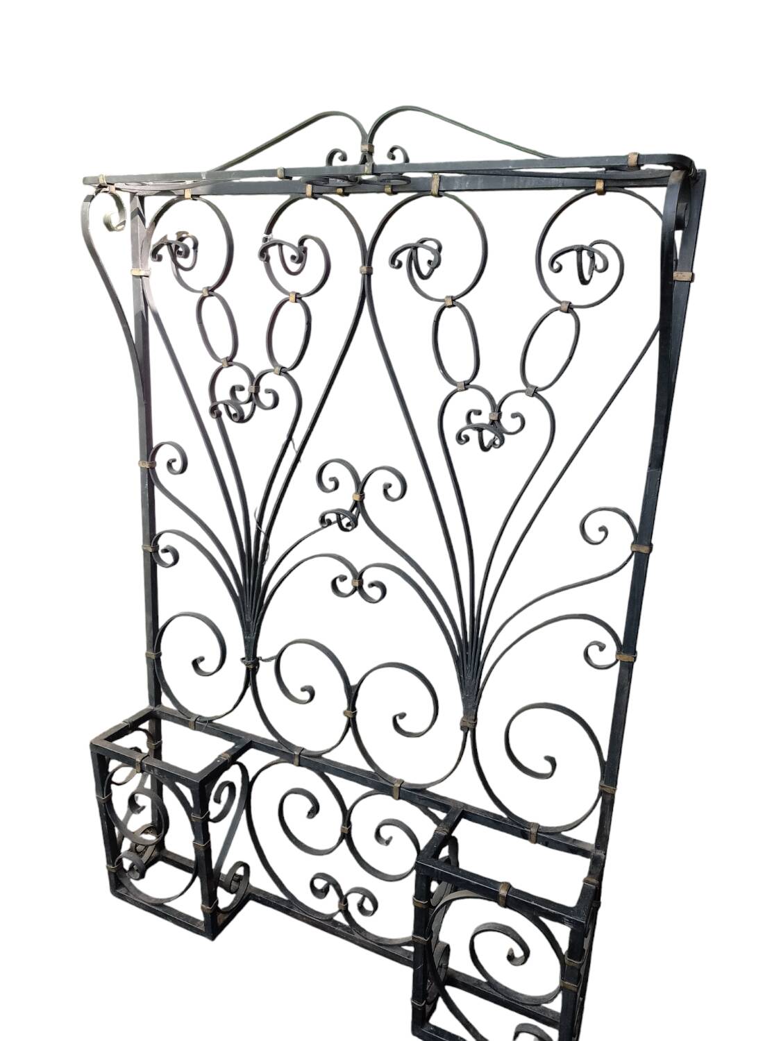 Wrought iron coat rack