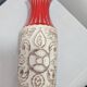 Vase Bay Keramik West Germany red vintage 70s - model 68/25