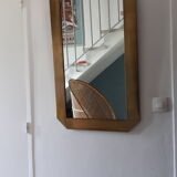 Gold metal mirror years 80 55x97cm