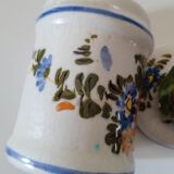 Small old earthenware spice pot