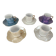 Set of 5 iridescent harlequin espresso coffee cups