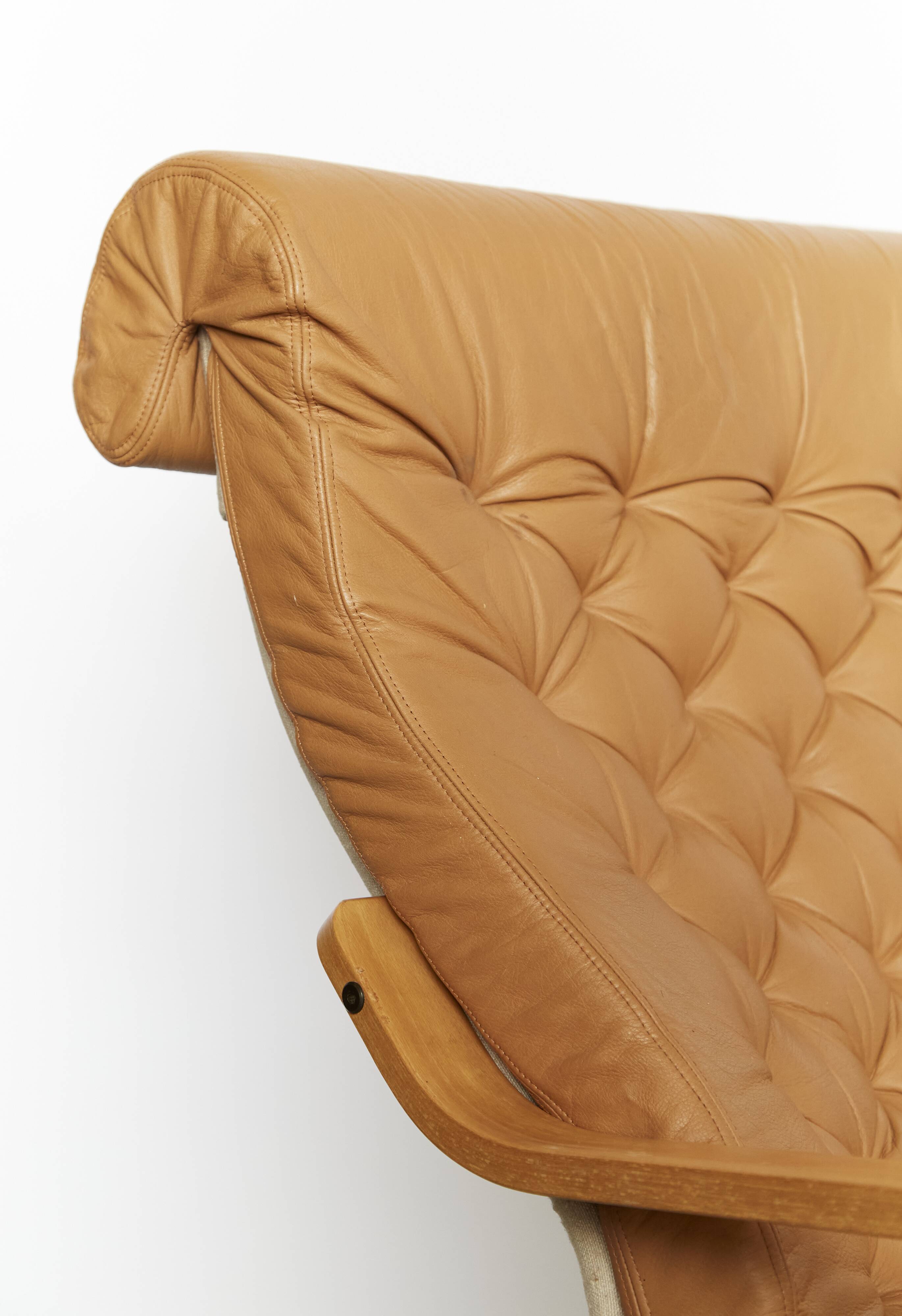 Nobuo Nakamura Armchair and Pouf 'Poem' for IKEA, 1977