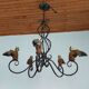 Wrought iron hunter's chandelier