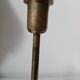 Set of two straight brass candlesticks.