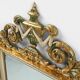 20th Century Napoleon III style mirror in wood with facet cut mirror, Franc