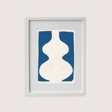 Framed abstract painting