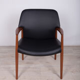 Mid-Century Armchair by A. B. Madsen & E. Larsen for Fritz Hansen, 1950s