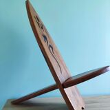 African chair engraved salamander