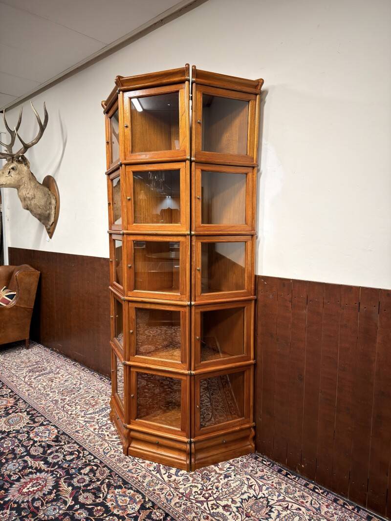 Original Globe Wernicke English Bookcase Half Round